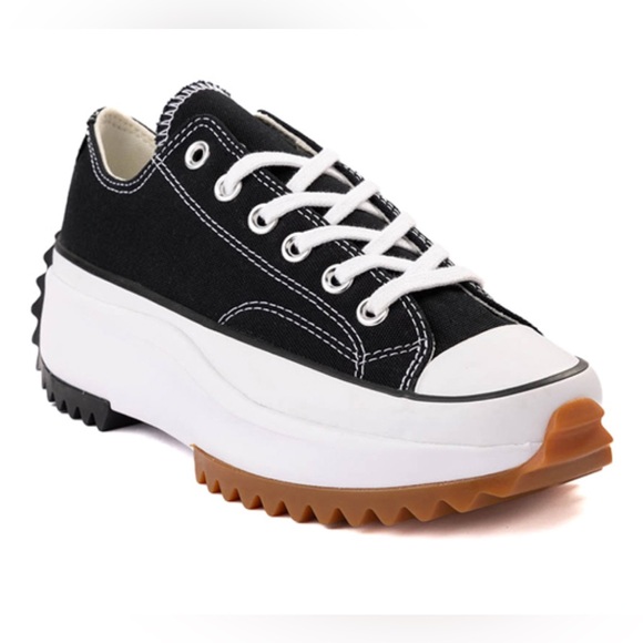 Converse Shoes - CONVERSE Chuck Taylor Black Canvas Run Star Hike Platform Low Top Black Size W7